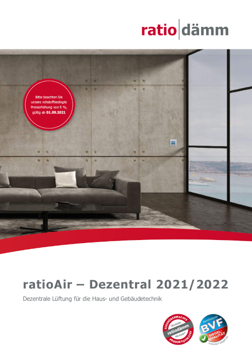 ratiodämm ratioAir - Dezentrale Lüftung 2021/2022